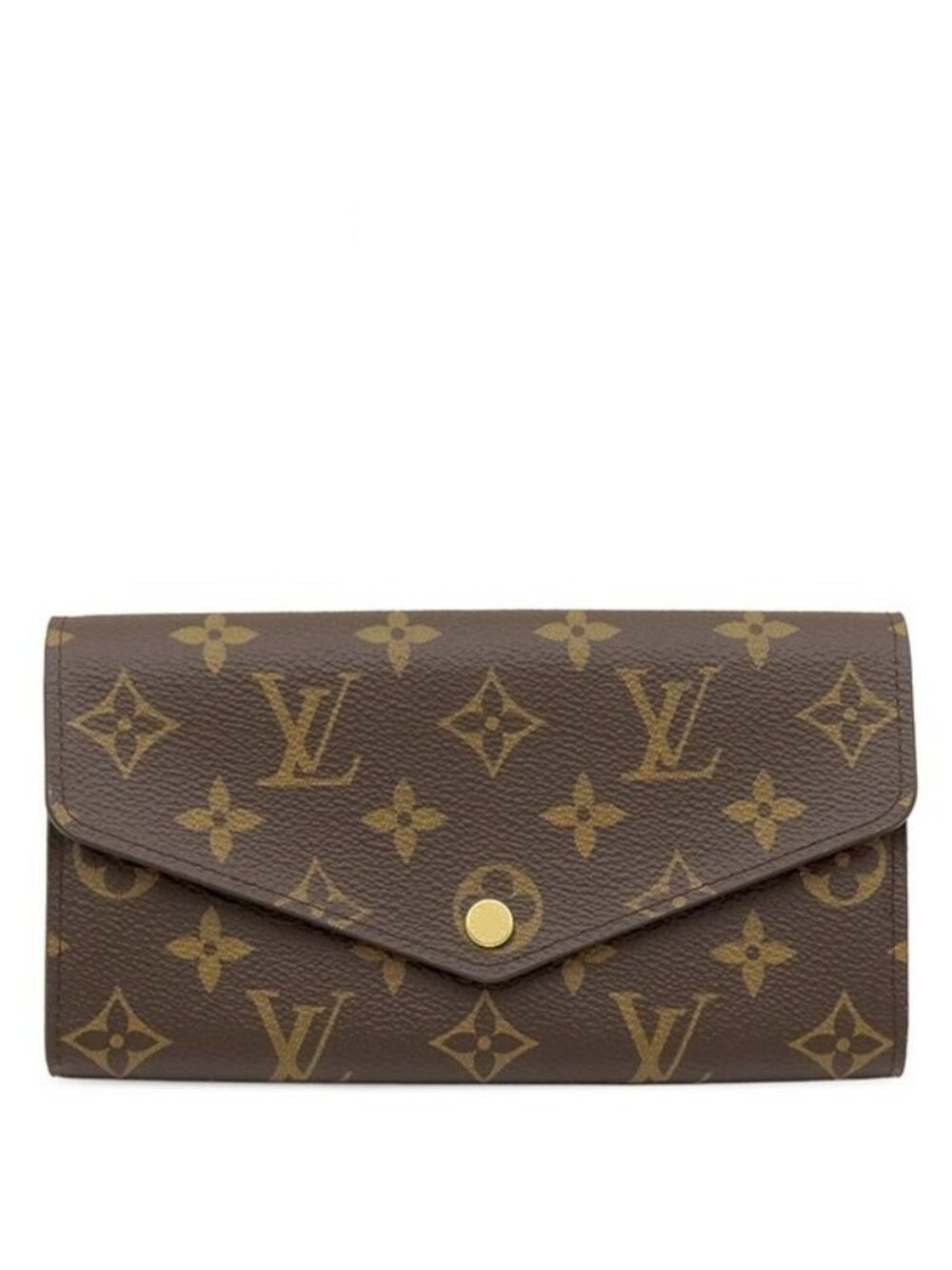 Louis Vuitton Wallet Portefeuille Sarah Monogram Canvas Rose Ballerine Gold